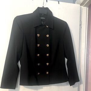 Black Double-Breasted Jacket